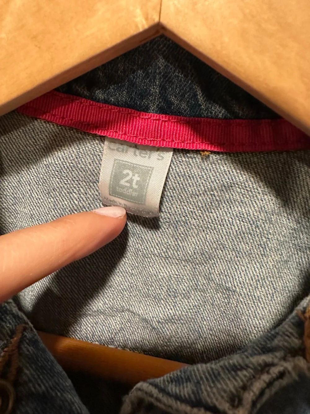 Carter's Denim‎ Jacket Toddler 2T Blue Classic Button Front Trucker Jacket
